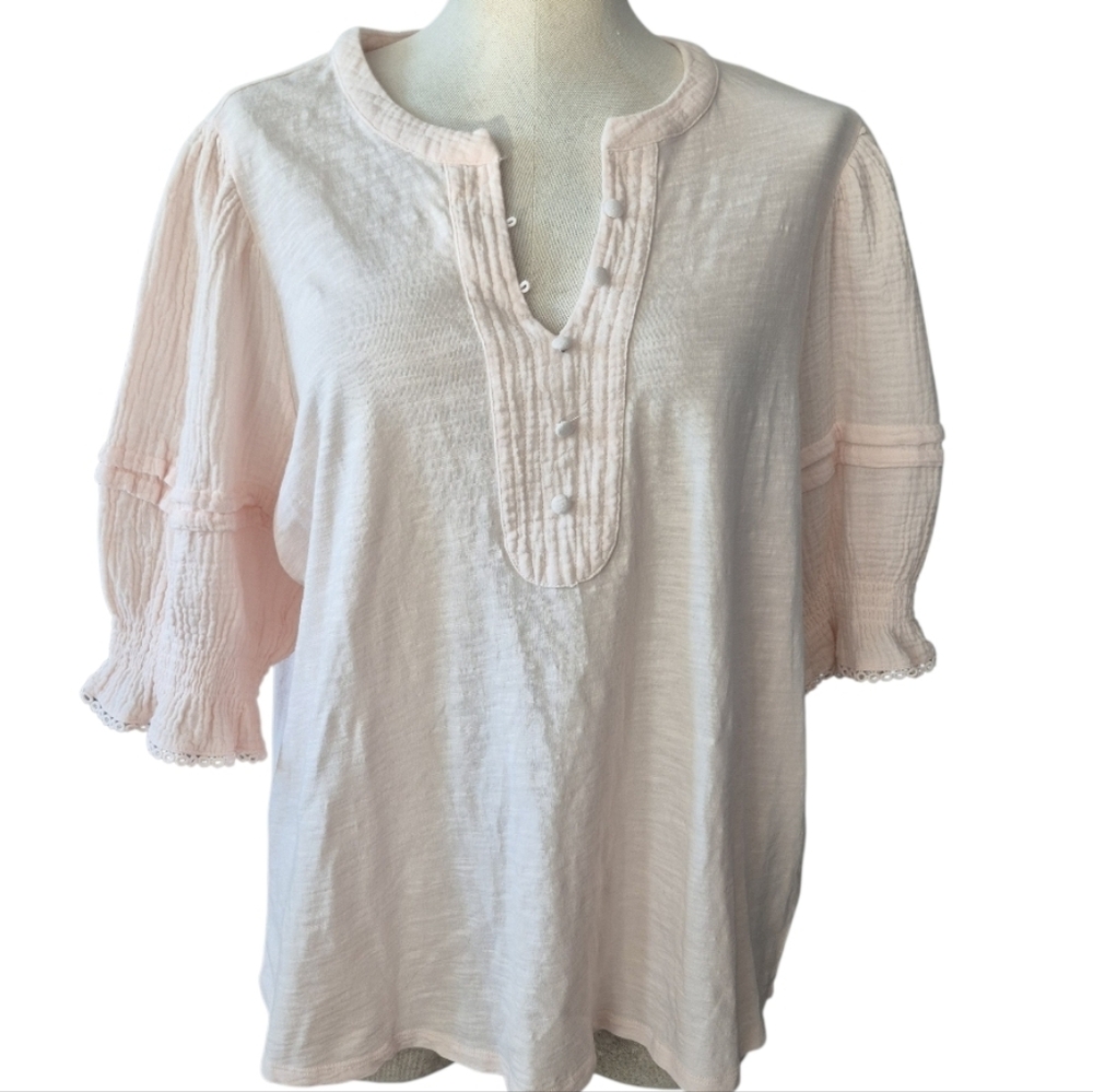 Design History Soft  100% Cotton Top Size 1X